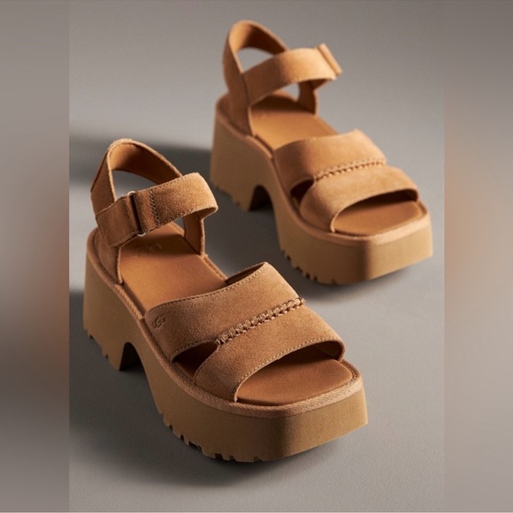 NWT UGG New Heights Ankle Strap Heels Sz 8 (no original box) - Picture 5 of 9